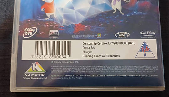 DVD - The Rescuers