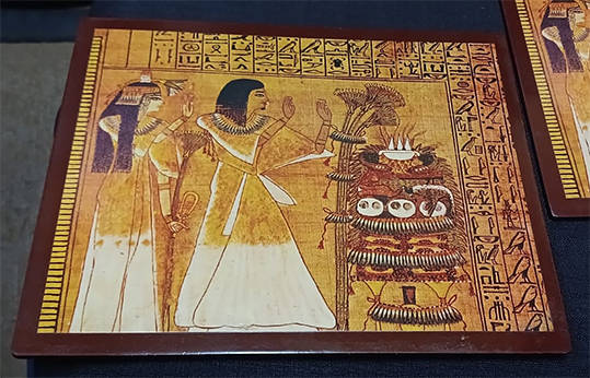 Set of 6 Hard Egyptian Placemats