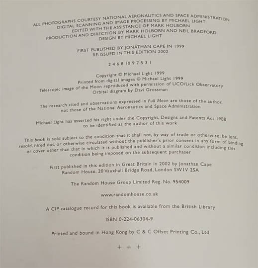 Full Moon by Michael Light (1st Edition)