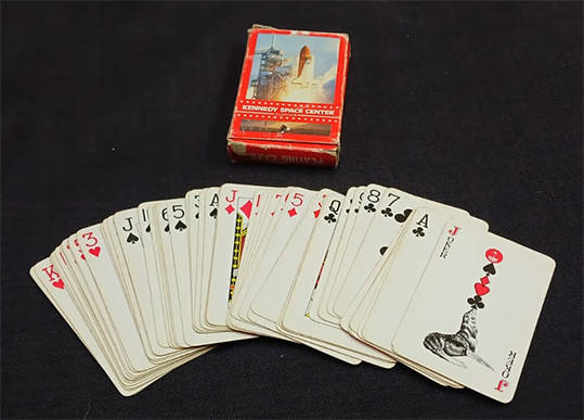 Vintage Souvenir Kennedy Space Center NASA Space Shuttle Playing Cards
