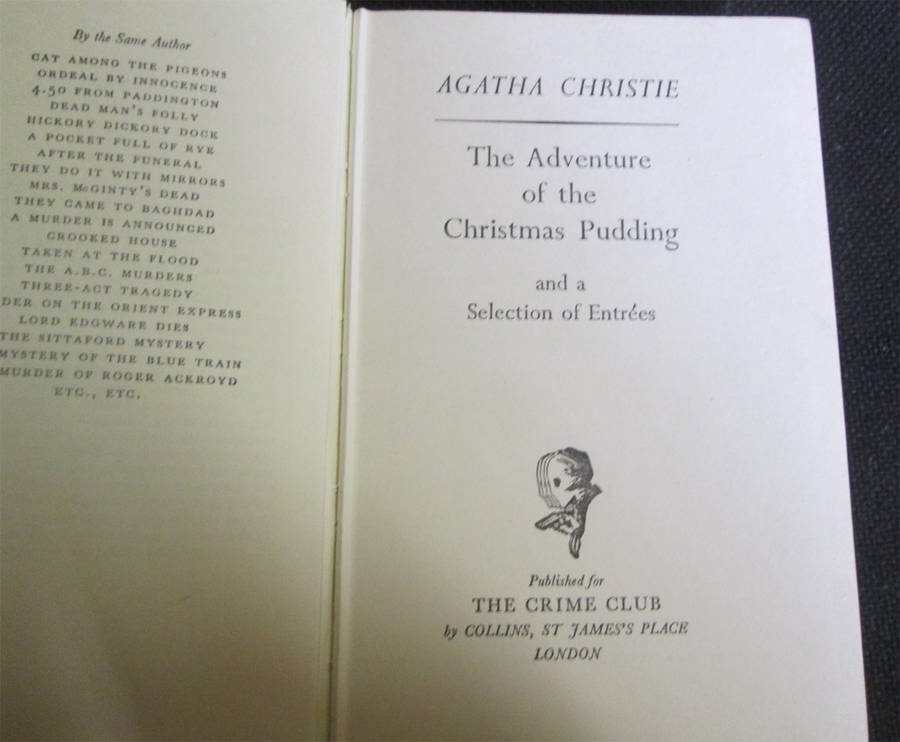 The Adventure of the Christmas Pudding by Agatha Christie (1st Edition)