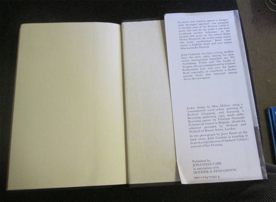 2 Hard Cover John Gardner Books - License Renewed & For Special Services (1st Editions)