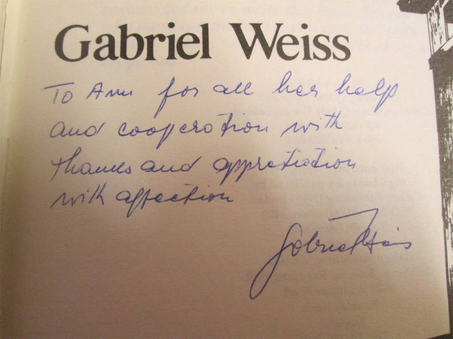 ...And so he survived by Gabriel Weiss (1st Edition, 2 signatures)