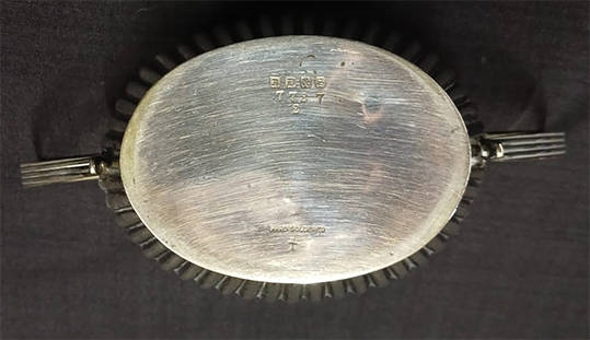 Antique Silver Plated Twin Handled Gadrooned Sugar Bowl - EPNS JD&S 7727 2 Hard Soldered