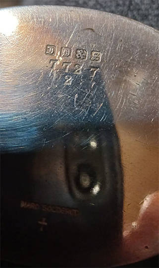 Antique Silver Plated Twin Handled Gadrooned Sugar Bowl - EPNS JD&S 7727 2 Hard Soldered