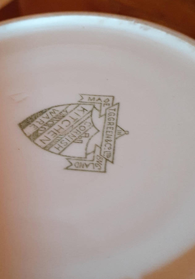 T G Green Cornishware Yellow and White  Jar AND Susie Cooper Jug