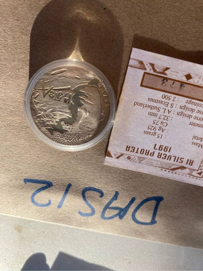 1997 Silver proof R1 - Woman with certificate - Seldom seen