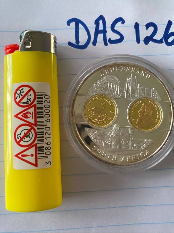 HUGE AND BIG Kruger Rand celebration medallion - Most popular bullion coin in the world with certa