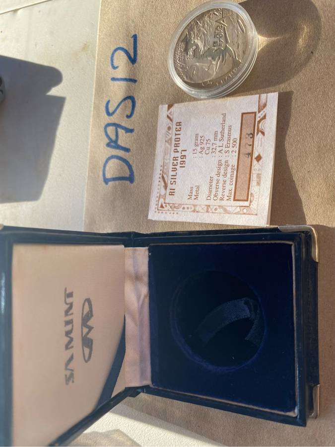 1997 Silver proof R1 - Woman with certificate - Seldom seen