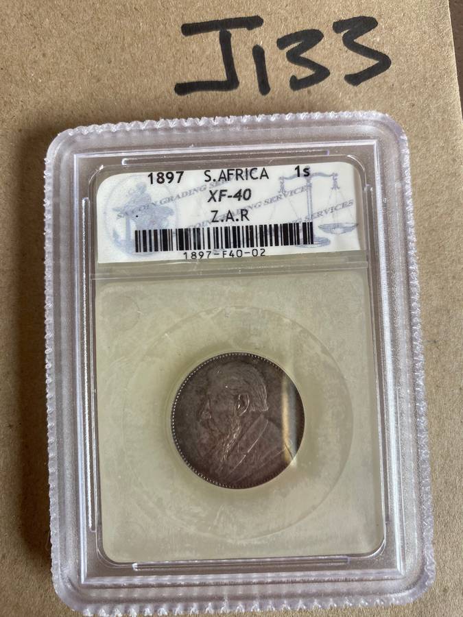 High Grade 1897 ZAR 1 Shilling XF40 not to be missed