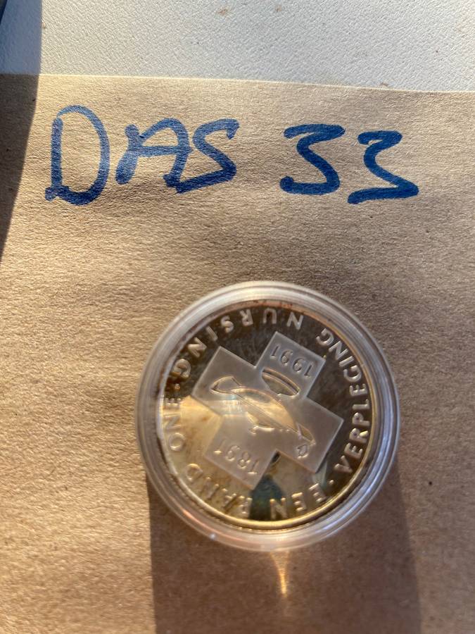 1991 South Africa silver Proof R1 - Verplegig/Nursing IN SAM BOX