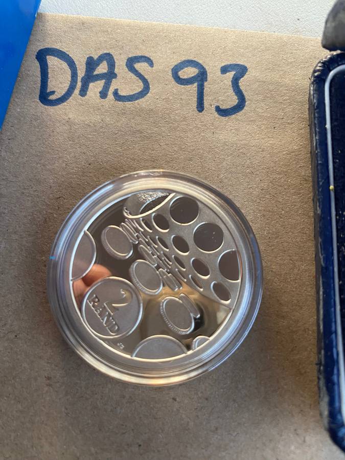 1992 South Africa Silver R2 - Technology - Capsulated in SAM Box