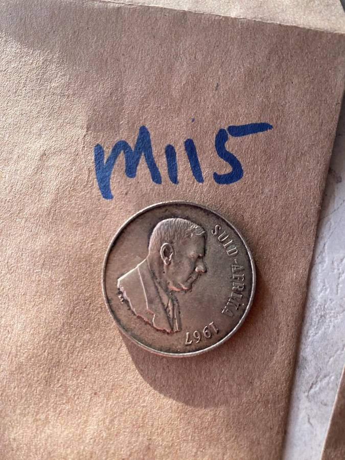 Very good condition South Africa 1967 Silver R1 - Dr Verwoerd