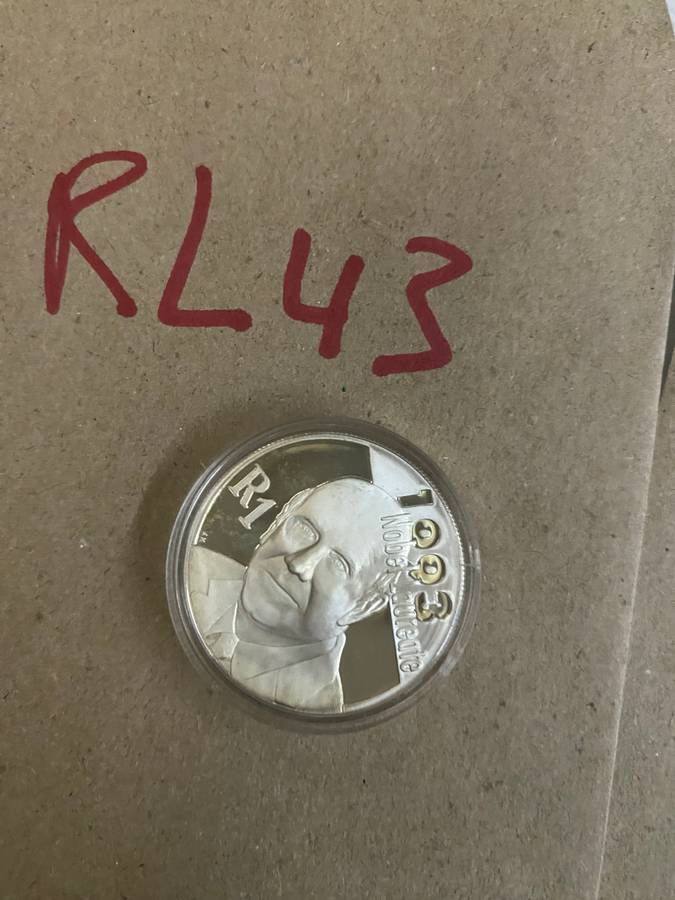 Excellent 2007 South Africa Protea Series Silver Proof R1 - De Klerk Noble Prices Winner - 1993