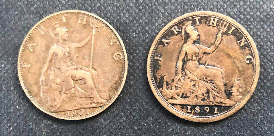 FARTHING 1891 1901 UK