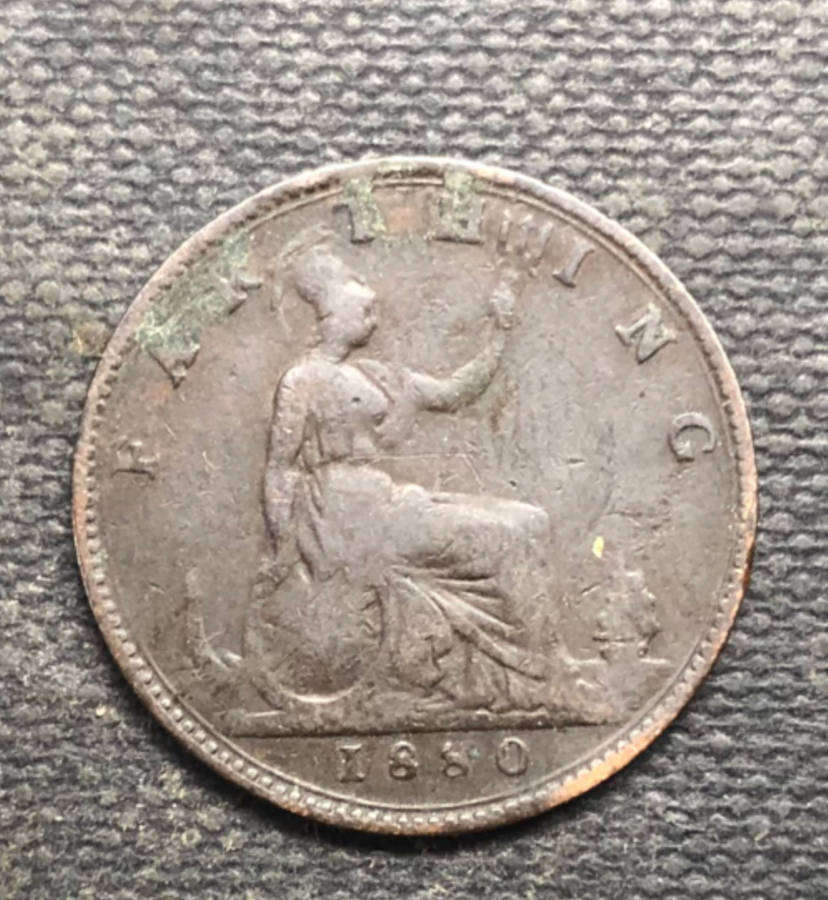FARTHING 1880 UK