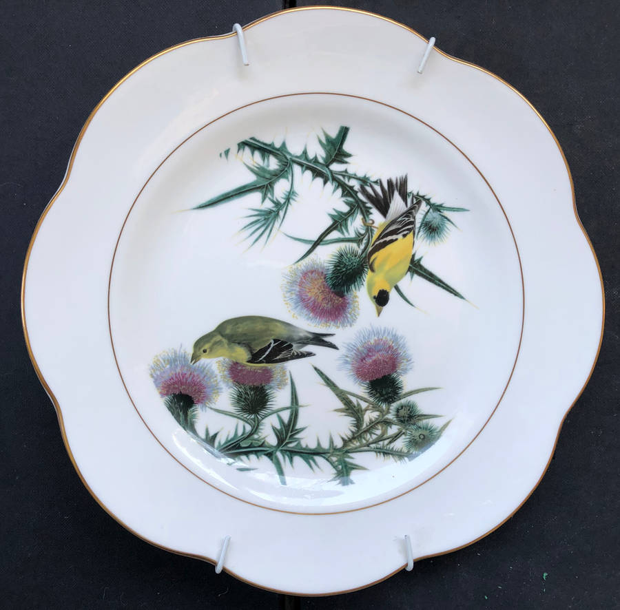 ROYAL WORCESTER FINE BONE CHINA BIRD CABINET PLATE