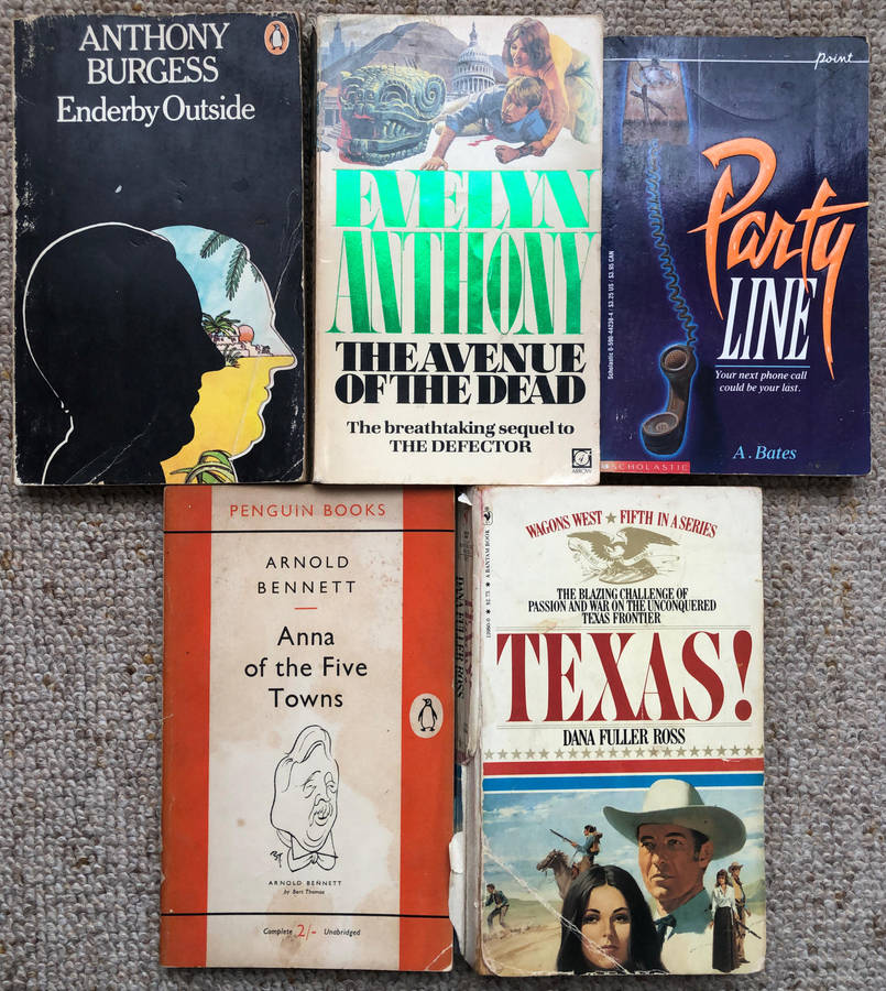 Enderby Outside by Burgess The Avenue of the Dead by Anthony Party Line by Bates....................