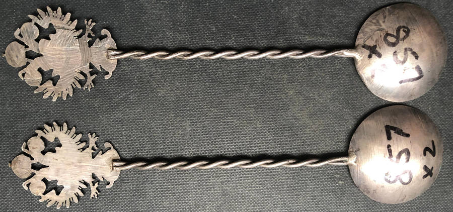 SILVER COIN AUSTRIA QUEEN MARIA THERESIA SPOON LATE 1700`S