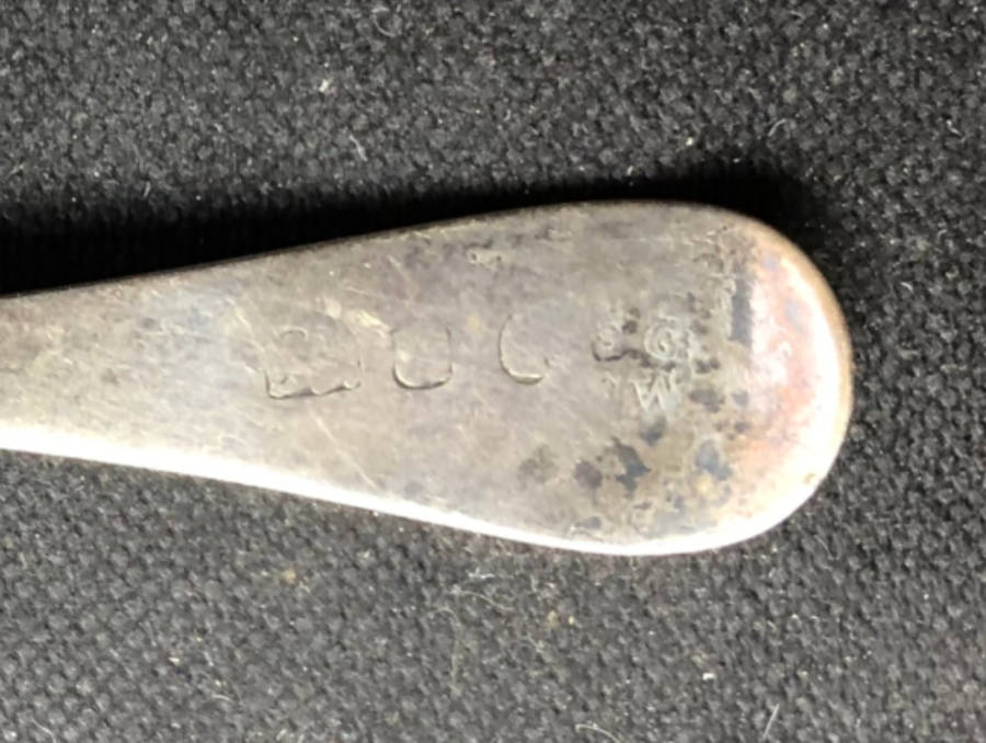 SILVER GEORGE lll CADDY SPOON HALLMARKED CIRCA 1792