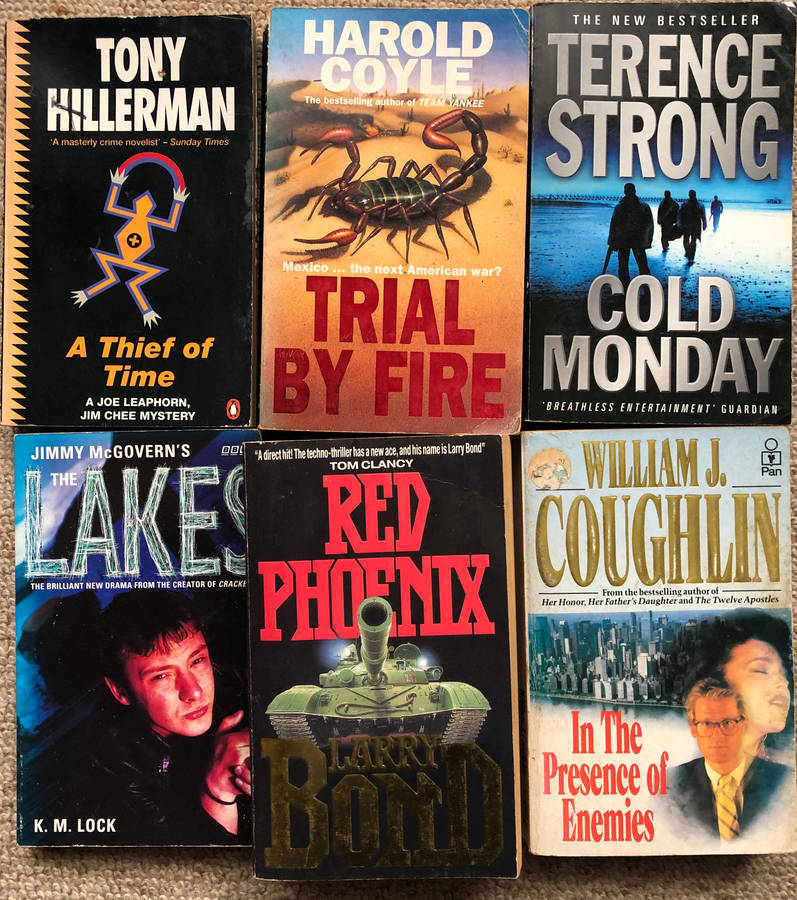 A Thief of Time by Tony Hillerman The Lakes by KM Lock Cold Monday by Terence Strong In the ........