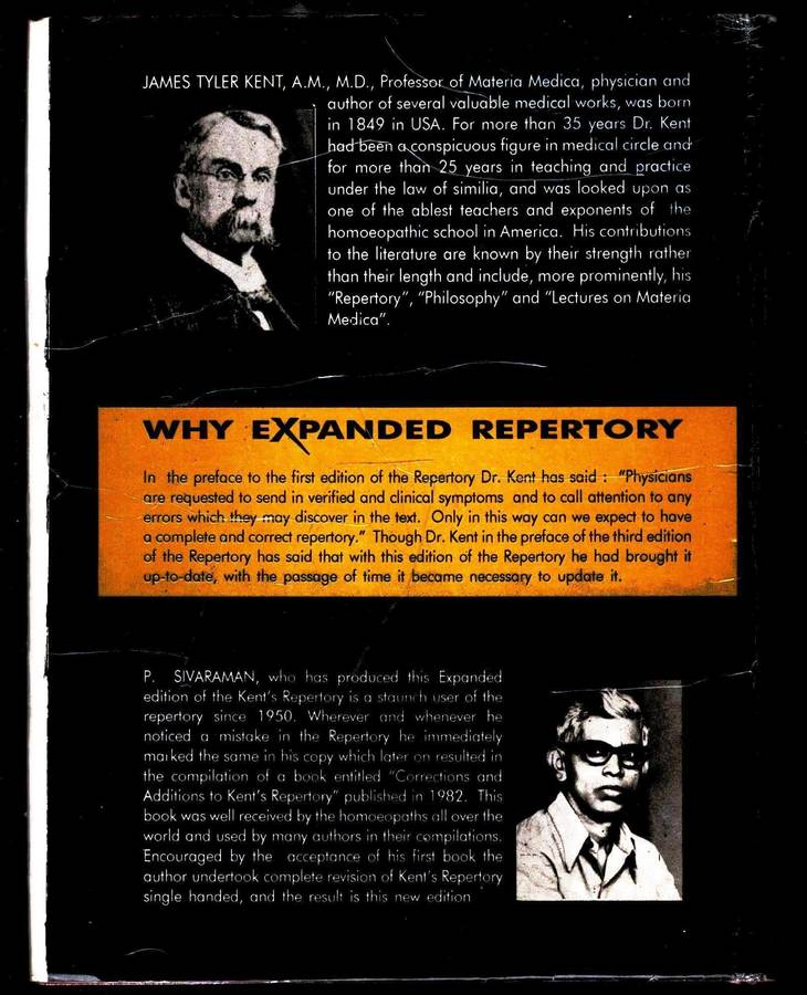 Kent`s Repertory of the Homoeopathic Materia Medica - Expanded  --  P Sivaraman