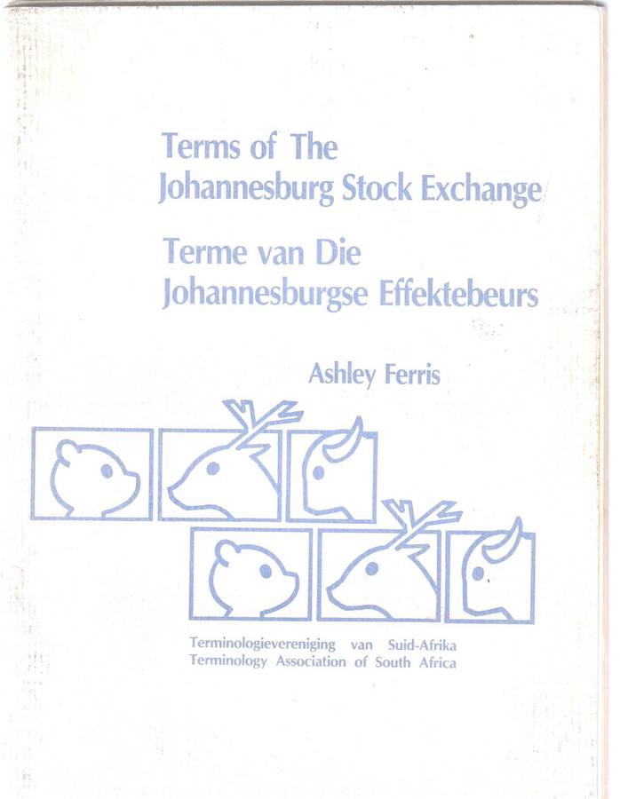 Terms of the Johannesburg Stock Exchange  - Terme van Die Johannesburgse Effektebeurs
