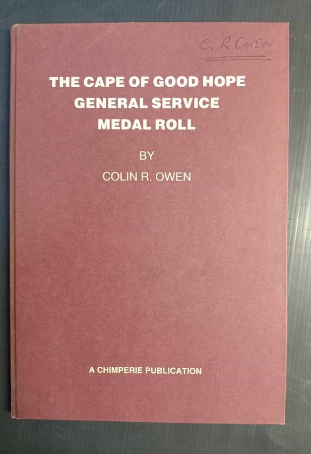 Cape of Good Hope Medal Roll - Colin Owen
