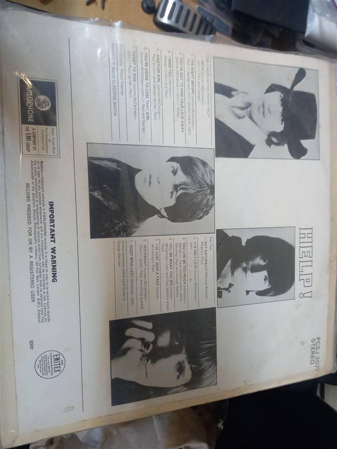 The beatles help vinyl
