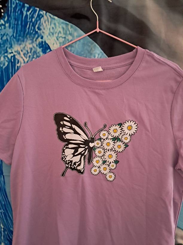 Butterfly print t-shirt: Large