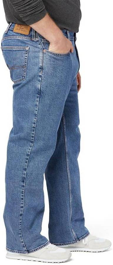 Signature by Levi Strauss & Co. Gold Label Men's Relaxed Fit Flex Jeans - 91408-0168 - W38 X L36