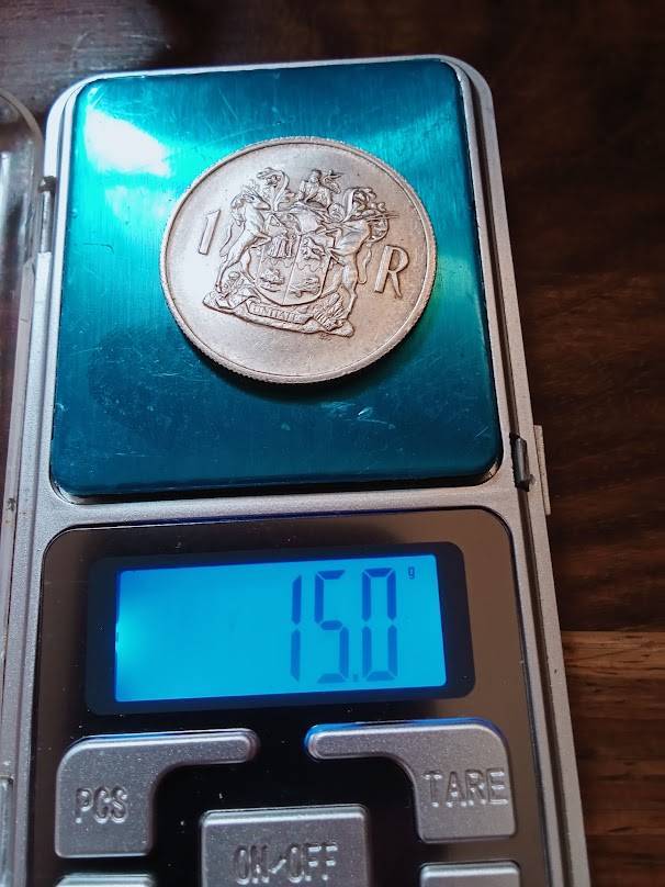 Silver One Rand 1969 15 gram silver