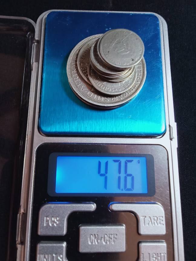 13x SA Union Coins Silver 47.6gr - 1 Bid for All