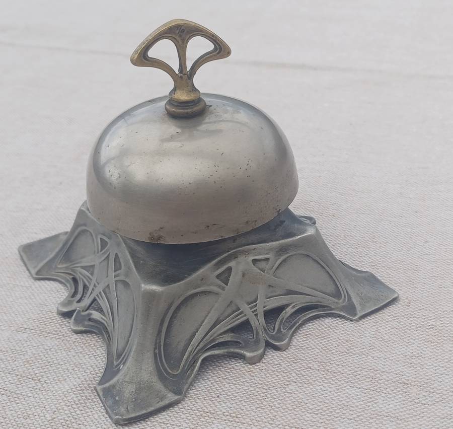 Vintage Metal Desk Service Bell