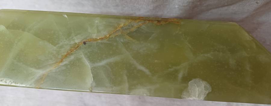 Vintage Claridge Swiss Windup Green Marble Mantle Clock