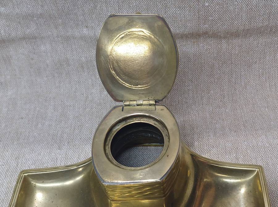 Vintage Brass Inkwell Ink Stand by WMF