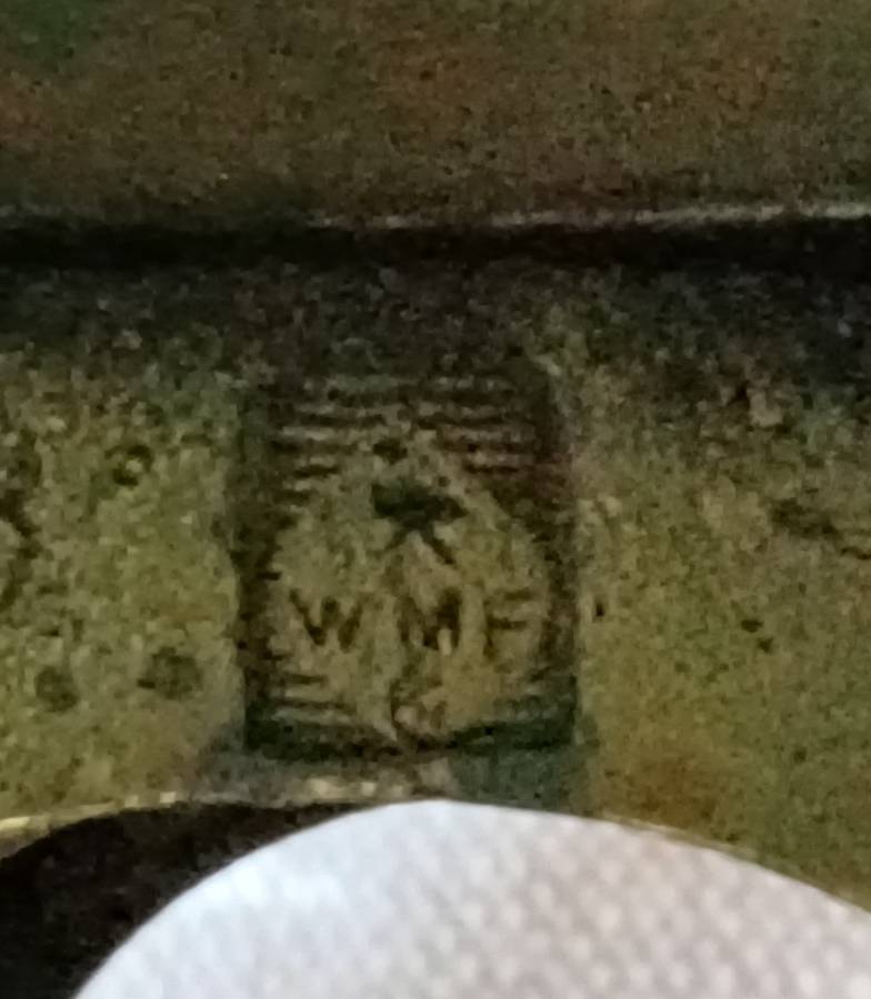 Vintage Brass Inkwell Ink Stand by WMF