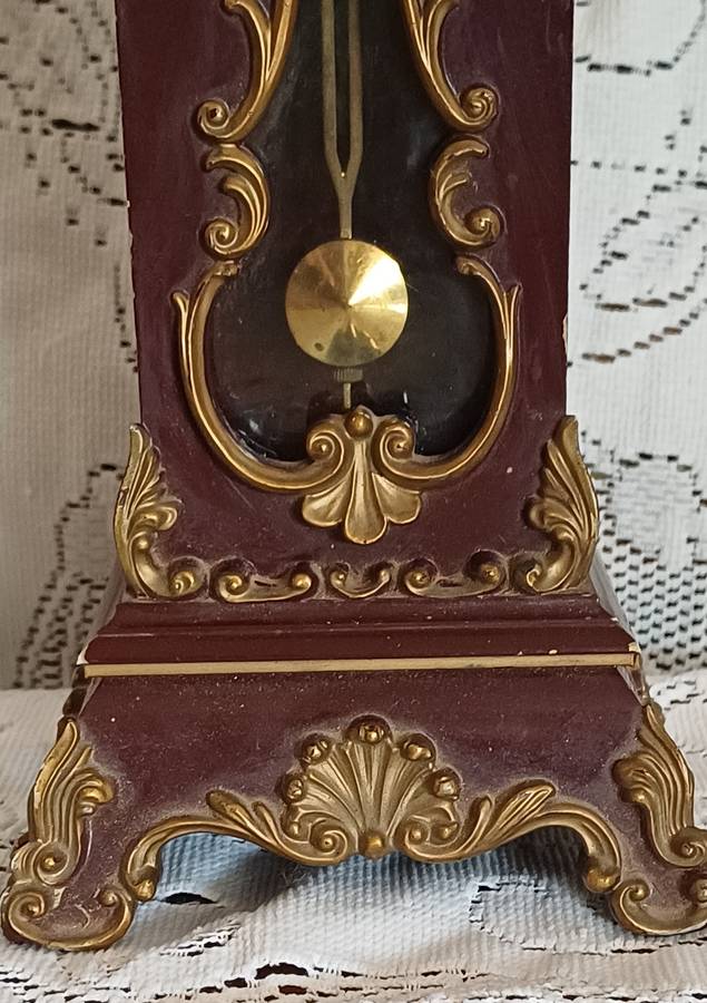 Vintage German SCHMID 8 Day Windup Grandfather Clock With Swinging Pendulum (1960's)