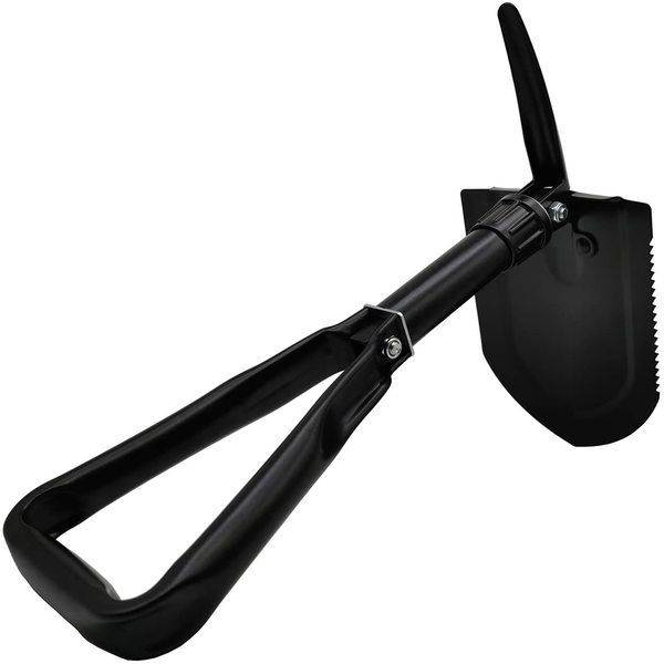 Multifunctional Camping Folding Shovel - Black camping