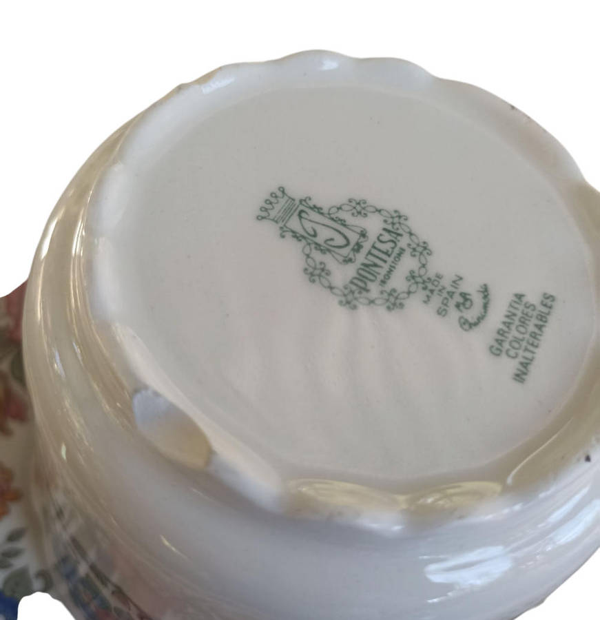 41 Piece Pontesa Ironstone Coffee Set Made in Spain - Dishwasher friendly