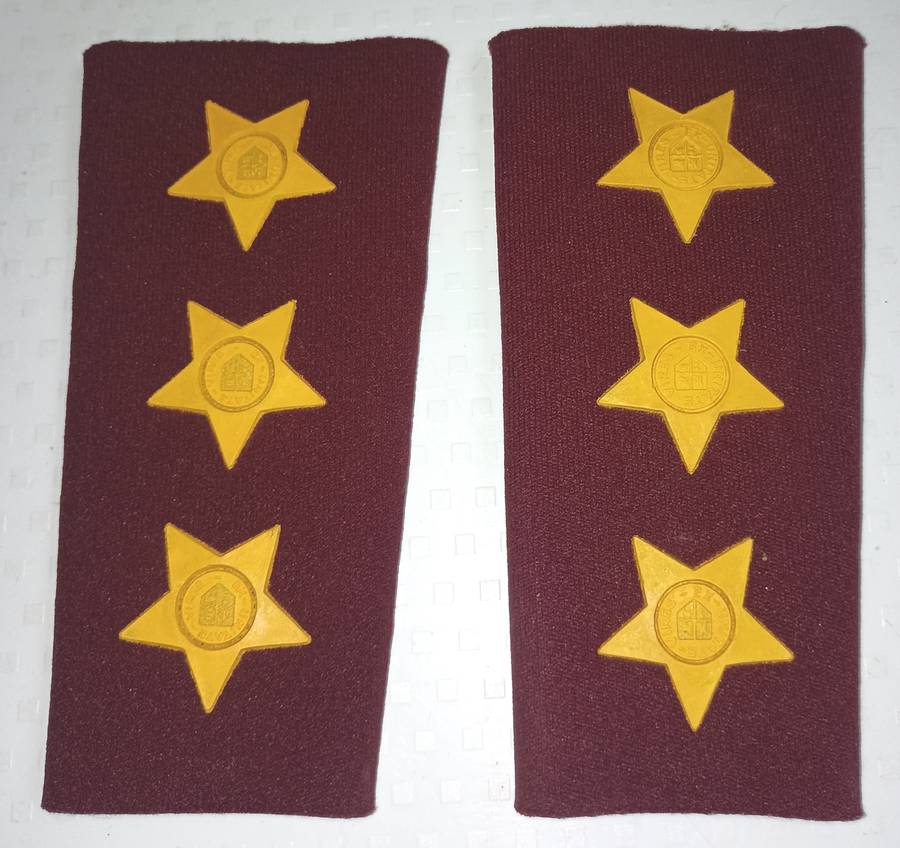 Set of SADF SA Medical Services Rank Epaulettes