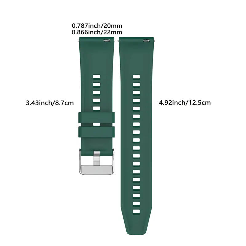 Silicone Watch Band - White