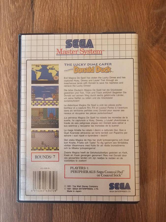 The Lucky Dime Caper Starring Donald Duck (Sega Master System)
