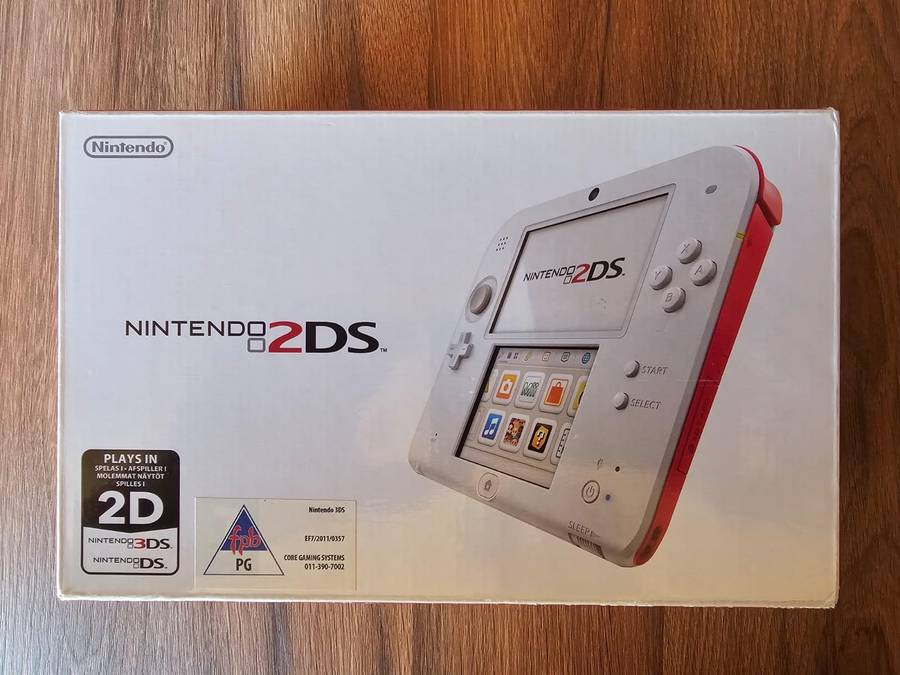 Nintendo 2DS console (White/Red)