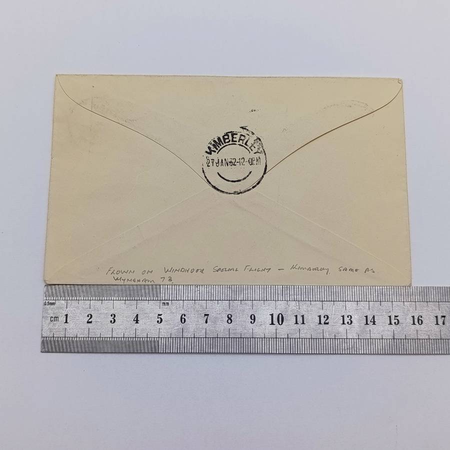 Airmail cover Victoria-West to Kimberley with Victoria West 27 - Jan 1932 cancellation