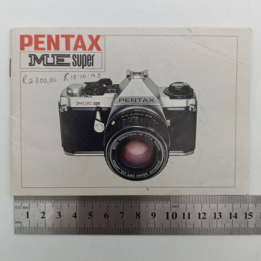 Pentax ME Super camera booklet