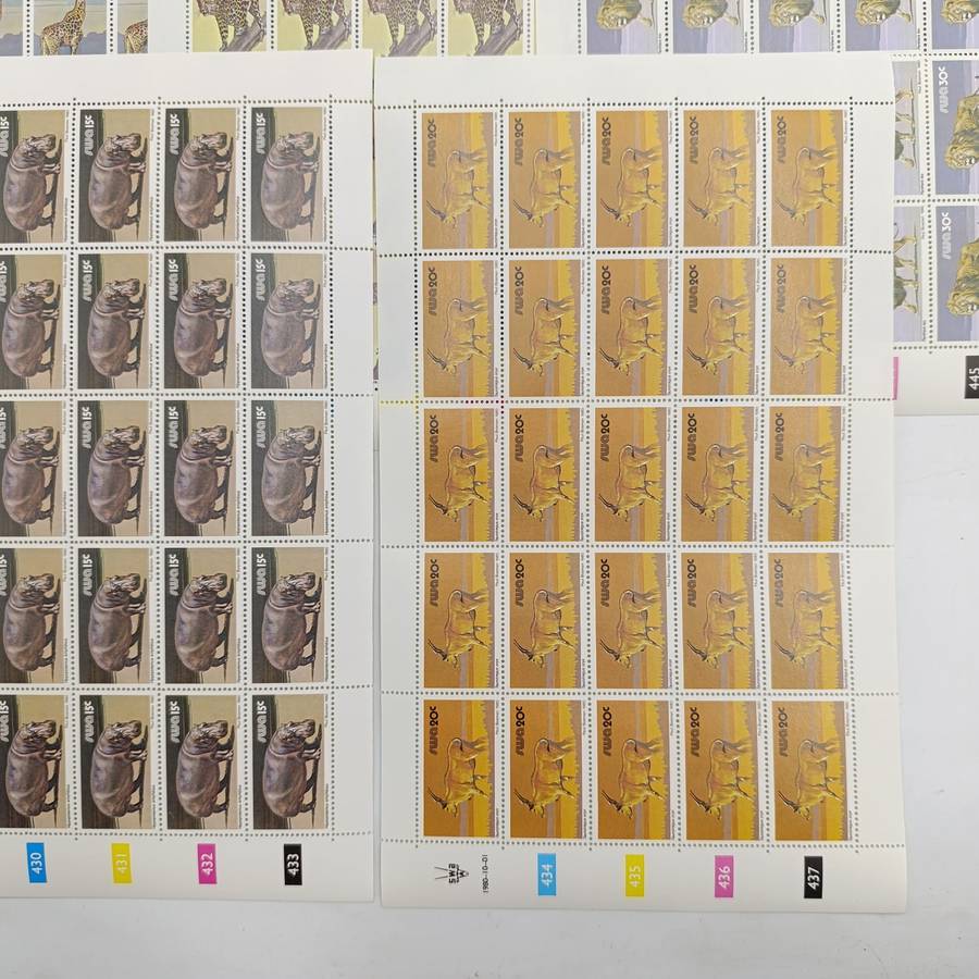 SWA SACC 358-374 Full page mint set - 3rd decimal definitive series