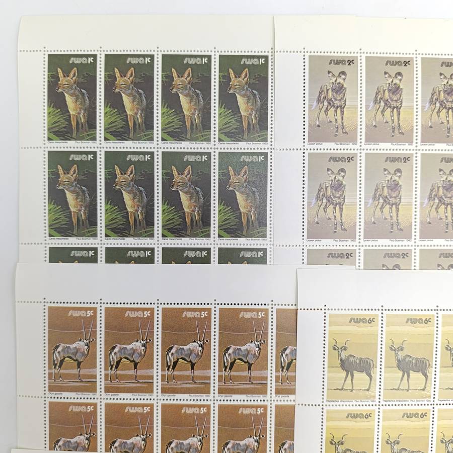 SWA SACC 358-374 Full page mint set - 3rd decimal definitive series