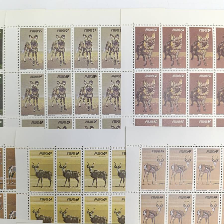 SWA SACC 358-374 Full page mint set - 3rd decimal definitive series
