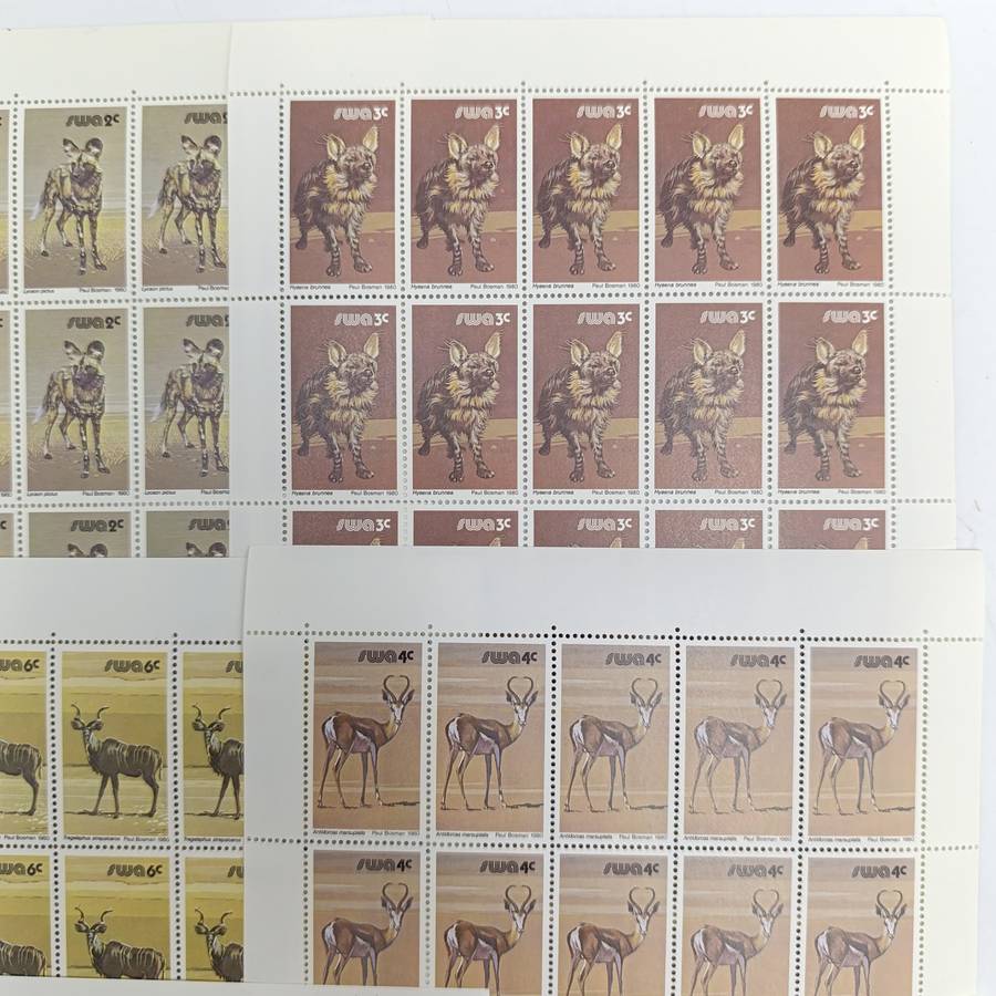 SWA SACC 358-374 Full page mint set - 3rd decimal definitive series